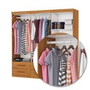 Ver imagem 6 de Guarda-roupa Solteiro Denver 6 Portas 6 Gavetas Cinamomo - Carioca Móveis