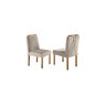 Conjunto Sala de Jantar Lisy 6 Lugares Madeira Maciça Tampo com Vidro Veludo Bege - 4
