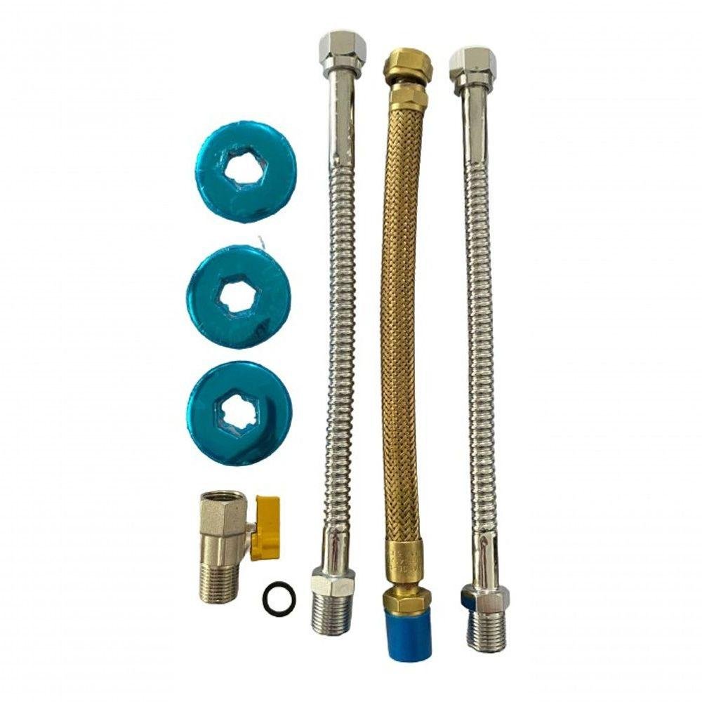 Kit Ligação 30cmx1/2" com Registro Reto - 1
