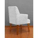 Ver imagem 4 de Kit 6 Cadeiras de Jantar Bela com Braço Suede Branco Suede Branco