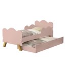Ver imagem 2 de Mini Cama Angel com Auxiliar em MDF Rosa/Rose