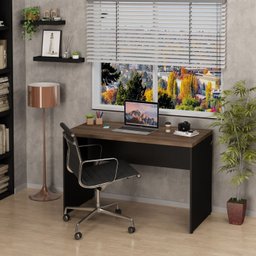 Mesa De Escritório Escrivaninha 120x60cm Tampo 30mm - 1
