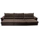 Ver imagem 5 de Sofá Retrátil e Reclinável 3,55m Molas Ensacadas Cama inBox Big Space com Bordado 3D Velusoft