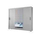 Ver imagem 3 de Guarda Roupa Solteiro com Pés 3 Portas de Correr 4 Gavetas Luna