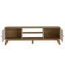 Rack para Tv 75" Charlotte Carvalho e Off White | Artely - 4