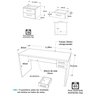 Escrivaninha Mesa Escritório 120x60cm com Gaveta Tampo 30mm - 3