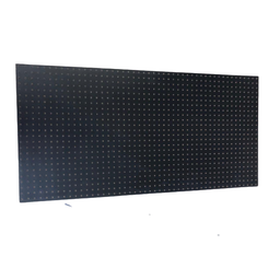 Chapa Perfurada Reta Uv 1220 X 610 X 3,0 Mm - Preto + 20 Ganchos de 10 Cm - 2