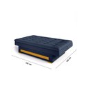 Ver imagem 2 de Sofa Cama com Baú Berilo Espresso Móveis Azul