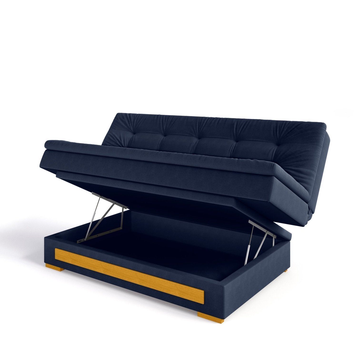 Sofa Cama com Baú Berilo Espresso Móveis - 7