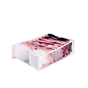 Colmeia Organizadora para Gaveta, Closet e Armários Grande com 11 Nichos 10x40x30:Rosa