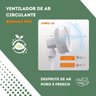 Ventilador Portátil Potente Silencioso Rotação Colunar 100w 110v Bommax Pro Bm-v977 - 9