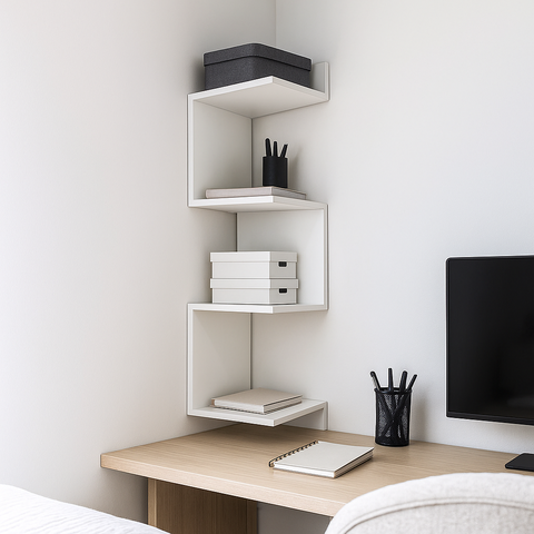 Nicho Decorativo Mdf Branco para Livros e Itens de Decoração Branco