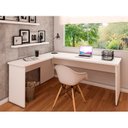 Ver imagem 2 de Escrivaninha Mesa Escritório em L 120cm Tampo Office Branco