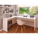 Ver imagem 5 de Escrivaninha Mesa Escritório em L 120cm Tampo Office Branco
