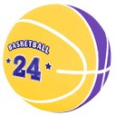 Ver imagem 1 de Mini Bola Desenho Basquete Dm Toys Dmt6947 Amarelo