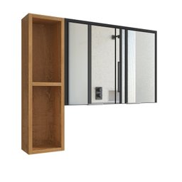 Espelheira Para Banheiro 2 Portas Ibiza  - 6