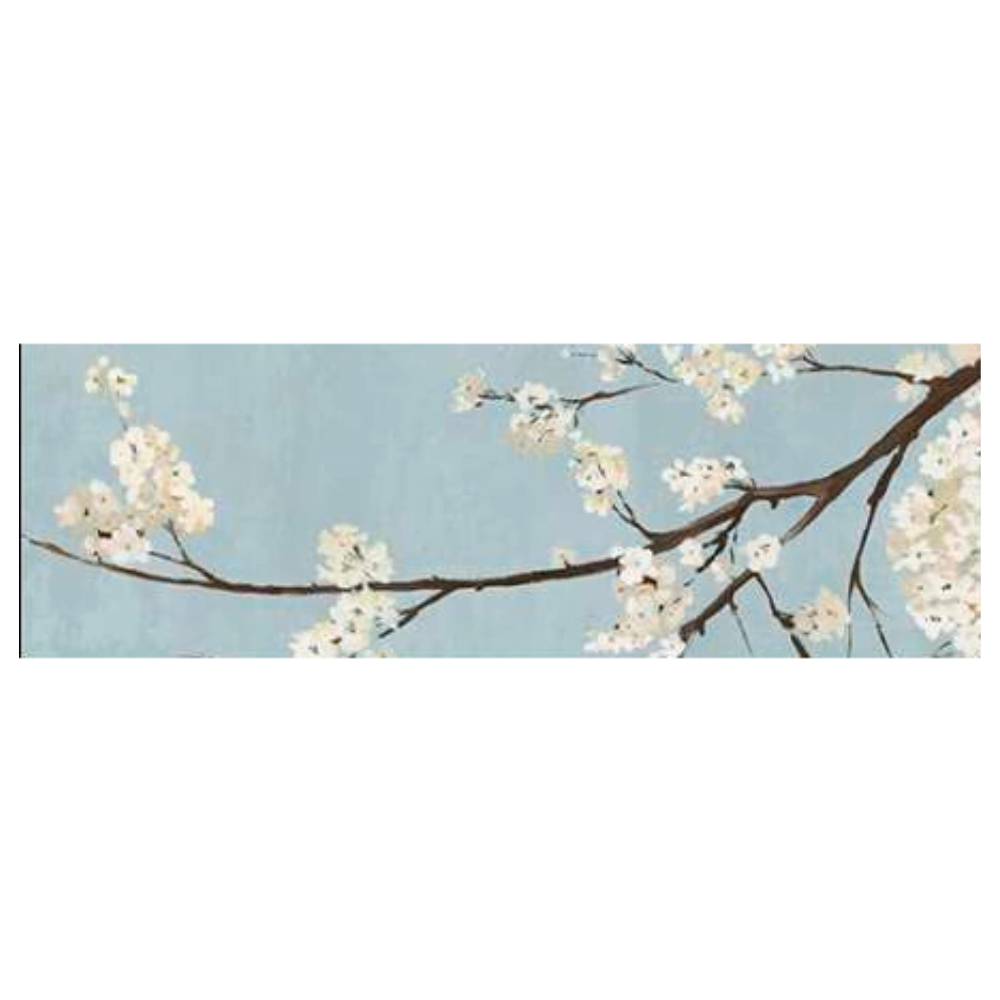 Cerejeiras em Flor Fine Art em Papel Algodão 16x50 Cm sem Moldura