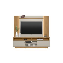 Rack Araçatuba com Painel Aurora para TV até 60'' Nature/Off White - Linea - 2