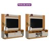 Rack Araçatuba com Painel Aurora para TV até 60'' Nature/Off White - Linea - 7
