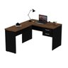 Escrivaninha Mesa Escritório em L 120x150cm com Gaveta Tampo 30mm - 2