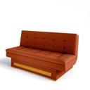 Ver imagem 5 de Sofa Cama com Baú Berilo Espresso Móveis Laranja Terracota