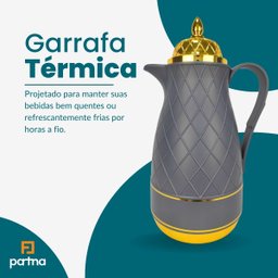 Garrafa Térmica para Café Chá Suco Luxo Elegânte Partna 4171cze - 3