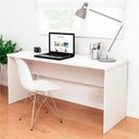 Ver imagem 1 de Mesa de Escritório Escrivaninha Tampo 140cm Branco