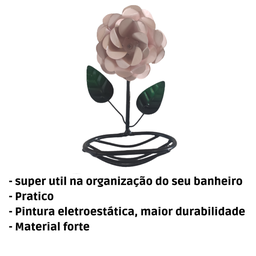 Saboneteira Rustica Porta Sabonete:rosa - 3