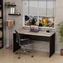 Ver imagem 1 de Mesa De Escritório Escrivaninha 140x60cm Tampo 30mm