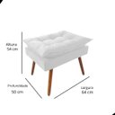 Ver imagem 5 de Puff Oplla com Pés Palito em Suede