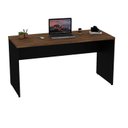 Ver imagem 3 de Mesa de Escritório Escrivaninha Tampo 140cm Nogal Marrom