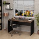 Ver imagem 1 de Mesa De Escritório Escrivaninha 140x60cm Tampo 30mm