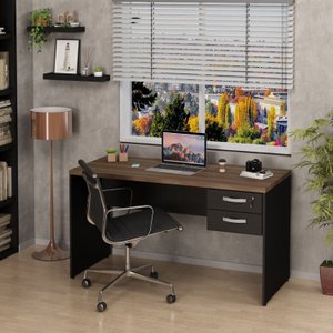 Mesa De Escritório Escrivaninha 140x60cm com Gaveta