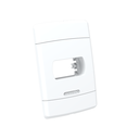 Ver imagem 1 de 5 Unidades Placa para 1 Módulo Tomada ou Interruptor Tam. 4x2 Cor Branco Durín
