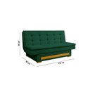Ver imagem 3 de Sofa Cama com Baú Berilo Espresso Móveis Verde