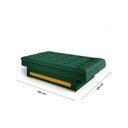 Ver imagem 4 de Sofa Cama com Baú Berilo Espresso Móveis Verde