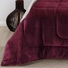 Coberdrom Casal King Everest Sherpa e Manta Microfibra Vinho - 3