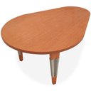 Ver imagem 5 de Mesa De Centro Oval Elon Ozki 80 Cm Madeira Eucalipto Cedro Corda Chata Prata