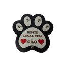 Ver imagem 1 de Porta Chave e Coleira Gente Legal tem cão preto