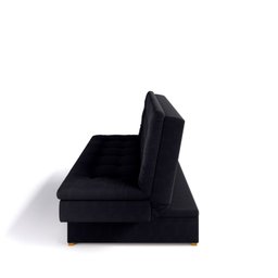 Sofa Cama Suede 2 Lugares com Baú Berilo Espresso Móveis - 8 Sofa Cama Suede 2 Lugares com Baú Berilo Espresso Móveis - 8