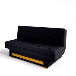 Sofa Cama Suede 2 Lugares com Baú Berilo Espresso Móveis - 10 Sofa Cama Suede 2 Lugares com Baú Berilo Espresso Móveis - 10