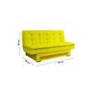 Ver imagem 3 de Sofa Cama com Baú Berilo Espresso Móveis Amarelo