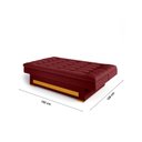 Ver imagem 4 de Sofa Cama com Baú Berilo Espresso Móveis Vermelho Vinho