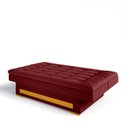 Ver imagem 6 de Sofa Cama com Baú Berilo Espresso Móveis Vermelho Vinho