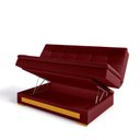Ver imagem 7 de Sofa Cama com Baú Berilo Espresso Móveis Vermelho Vinho