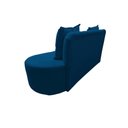Ver imagem 7 de Sofá 3 Lugares Orgânico Curvo Madrid 180cm Couro Azul Marinho