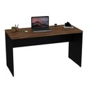 Ver imagem 3 de Mesa de Escritório Escrivaninha Tampo 160cm Nogal Marrom