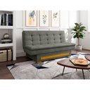 Ver imagem 1 de Sofa Cama com Baú Berilo Espresso Móveis Cinza