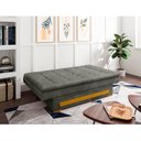 Ver imagem 2 de Sofa Cama com Baú Berilo Espresso Móveis Cinza