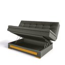 Ver imagem 7 de Sofa Cama com Baú Berilo Espresso Móveis Cinza